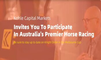 Kohle Capital Markets (KCM) Title Sponsored horse, Knights Order won first Group 1 Sydney Cup